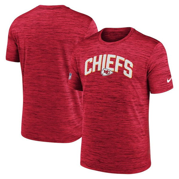 Men's Kansas City Chiefs Red Sideline Velocity Stack Performance T-Shirt